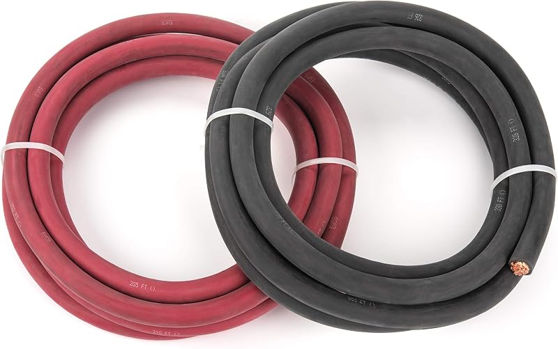 Cable soldadura cobre 100% 600V negro rojo combo