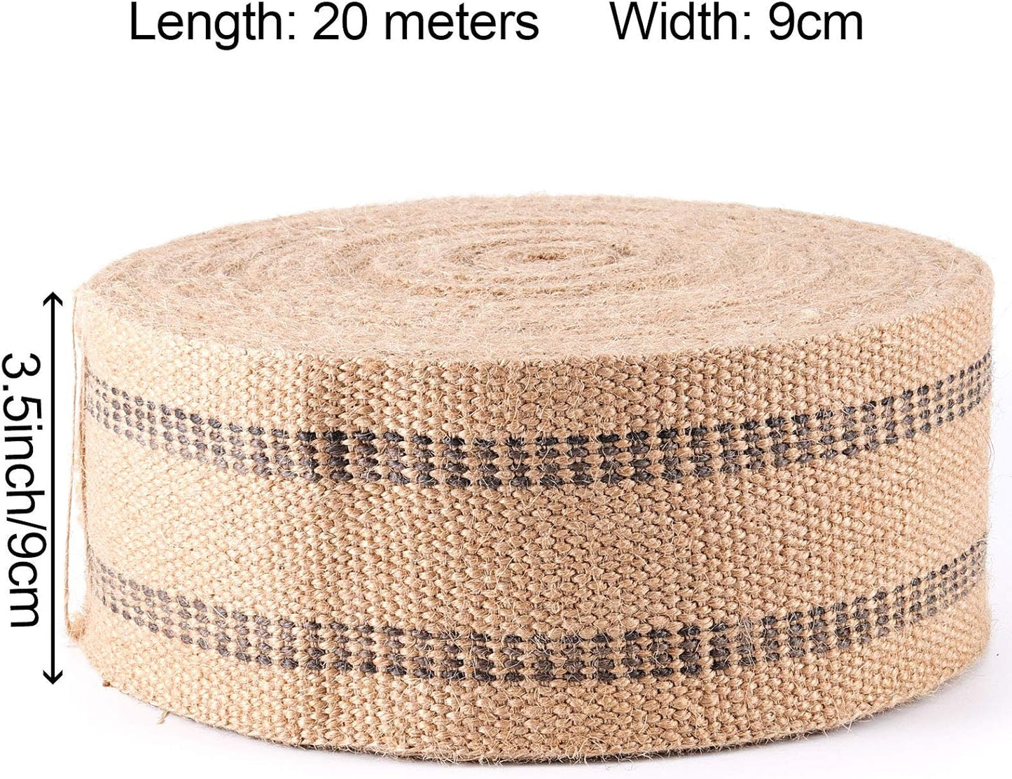 Correas yute 3.5pulg x 21.8yardas para muebles