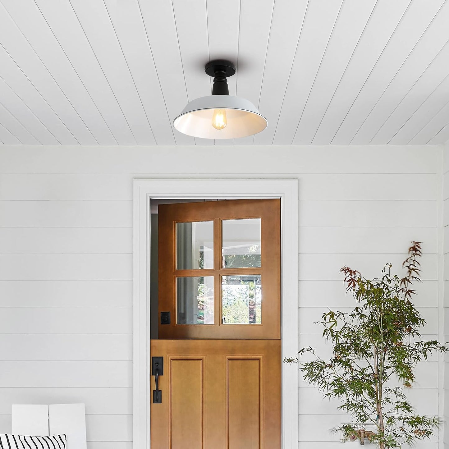 Luz LED hierro rústico semiempotrado cocina pasillo baño