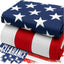 Bandera EE.UU. reforzada estrellas cosidas 3x5pies