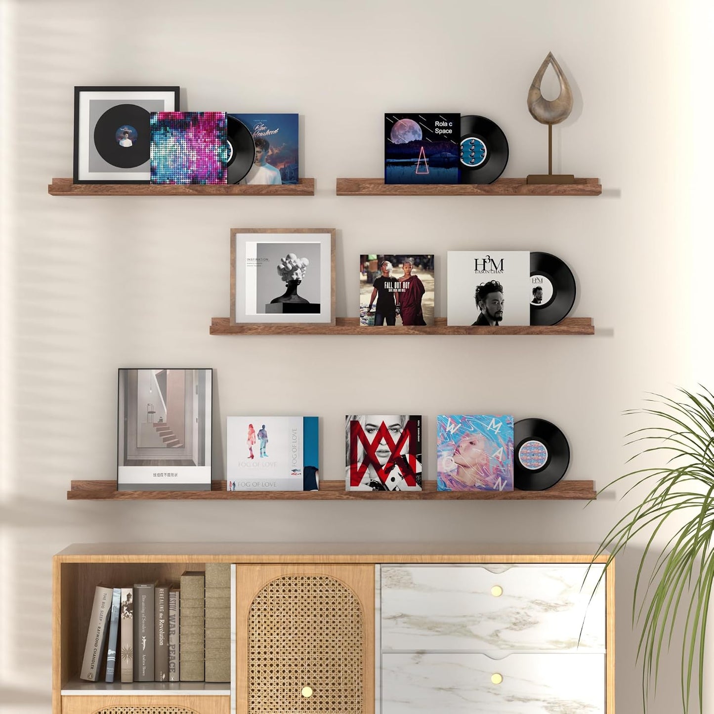 Estante flotante 48" set 2 para juguetes y libros
