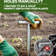 Dibber acero inox mango T para bulbos jardín resistente