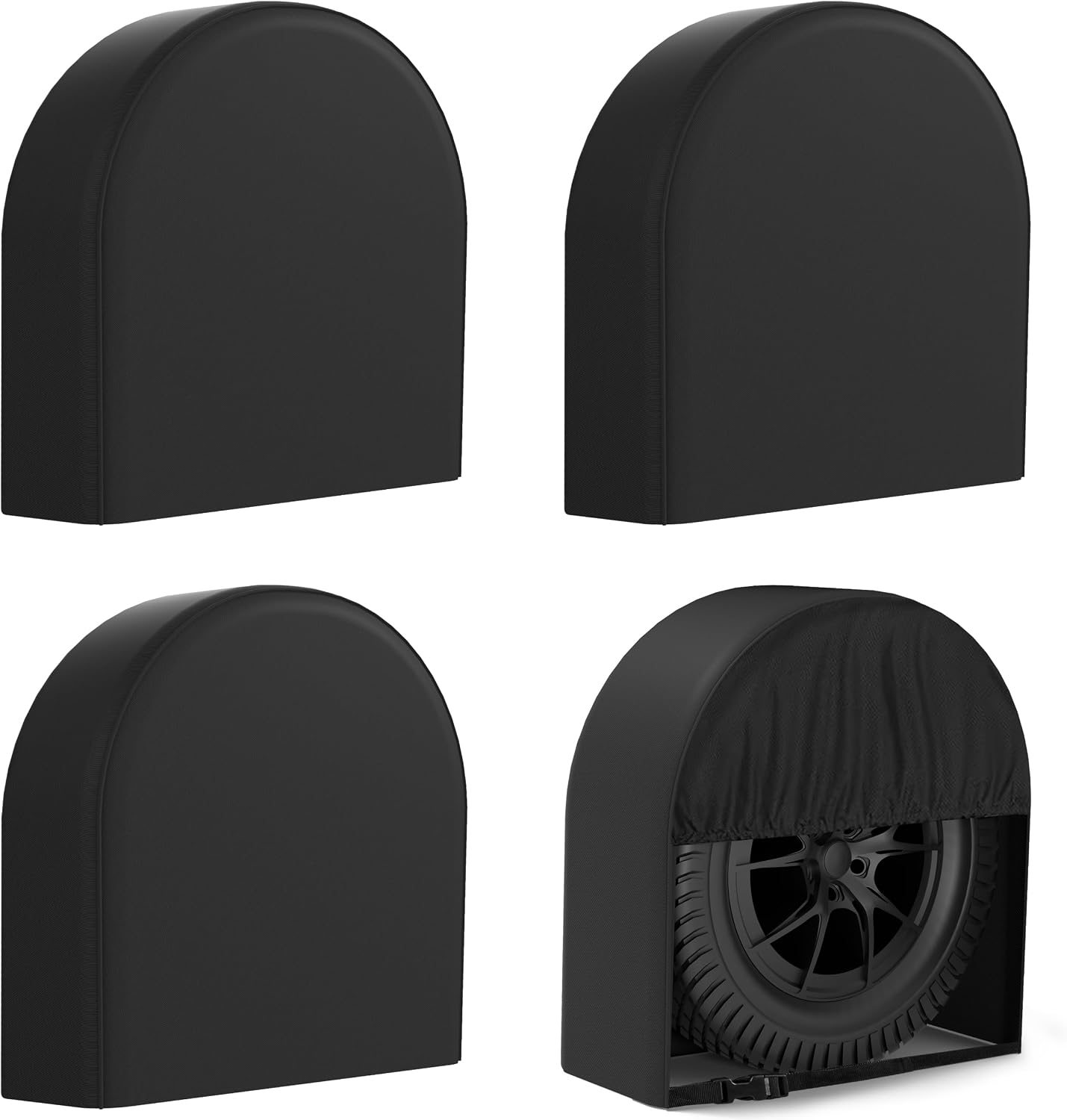 4 Fundas Neumáticos Autocaravana Impermeable 600D Oxford