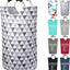 Cesta ropa 82L plegable tela Oxford con asas impermeable