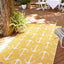 Alfombra rectangular estilo Ahoy 4x1ft x 6x1ft amarillo