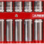 Soporte magnético rojo para llaves 1/2" 11 enchufes