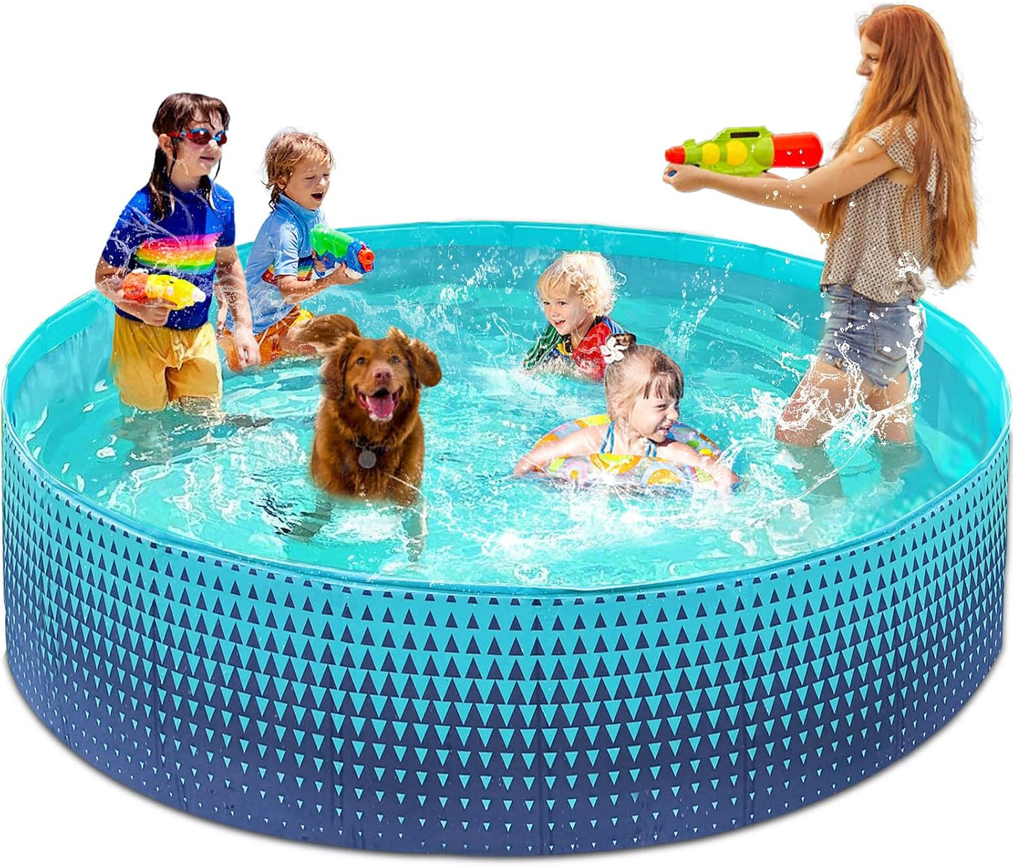 Piscina plegable para perros y bebés 97pulg patio