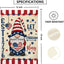 Bandera patriótica gnomo 12x18pulg doble cara 4 de julio