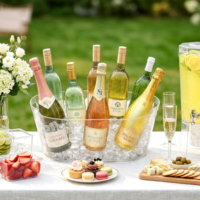 Cubo hielo 11.5L para fiestas 2 pzas plástico grande vino champán