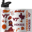 Botella agua Quencher 34oz doble pared tapa segura popote