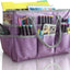 Bolsa organizadora tela Oxford arte manualidades morado