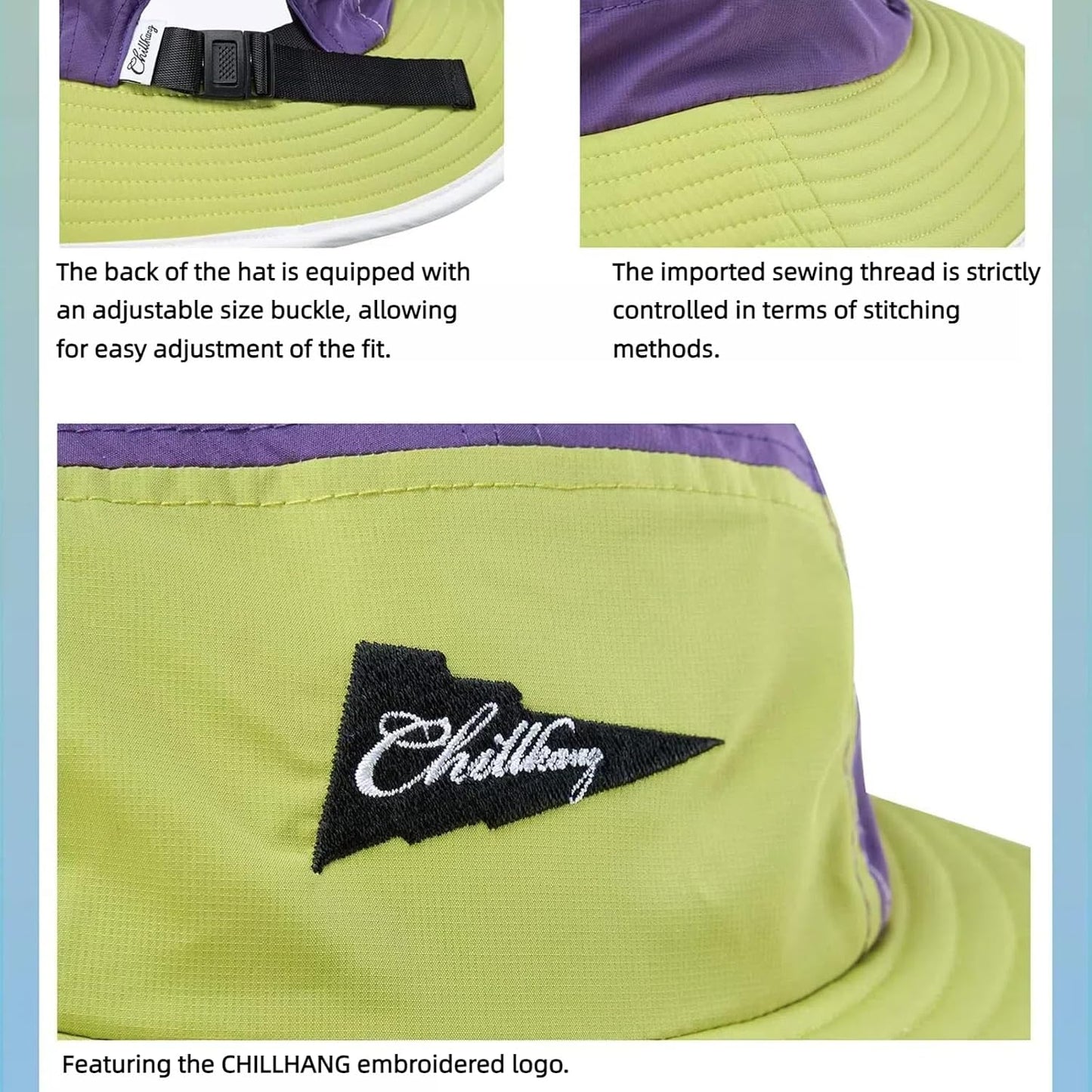 Sombrero sol estilo pescador ala ancha UV antiderrap