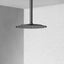 Cabezal ducha lluvia redondo 10" 1.8GPM negro mate