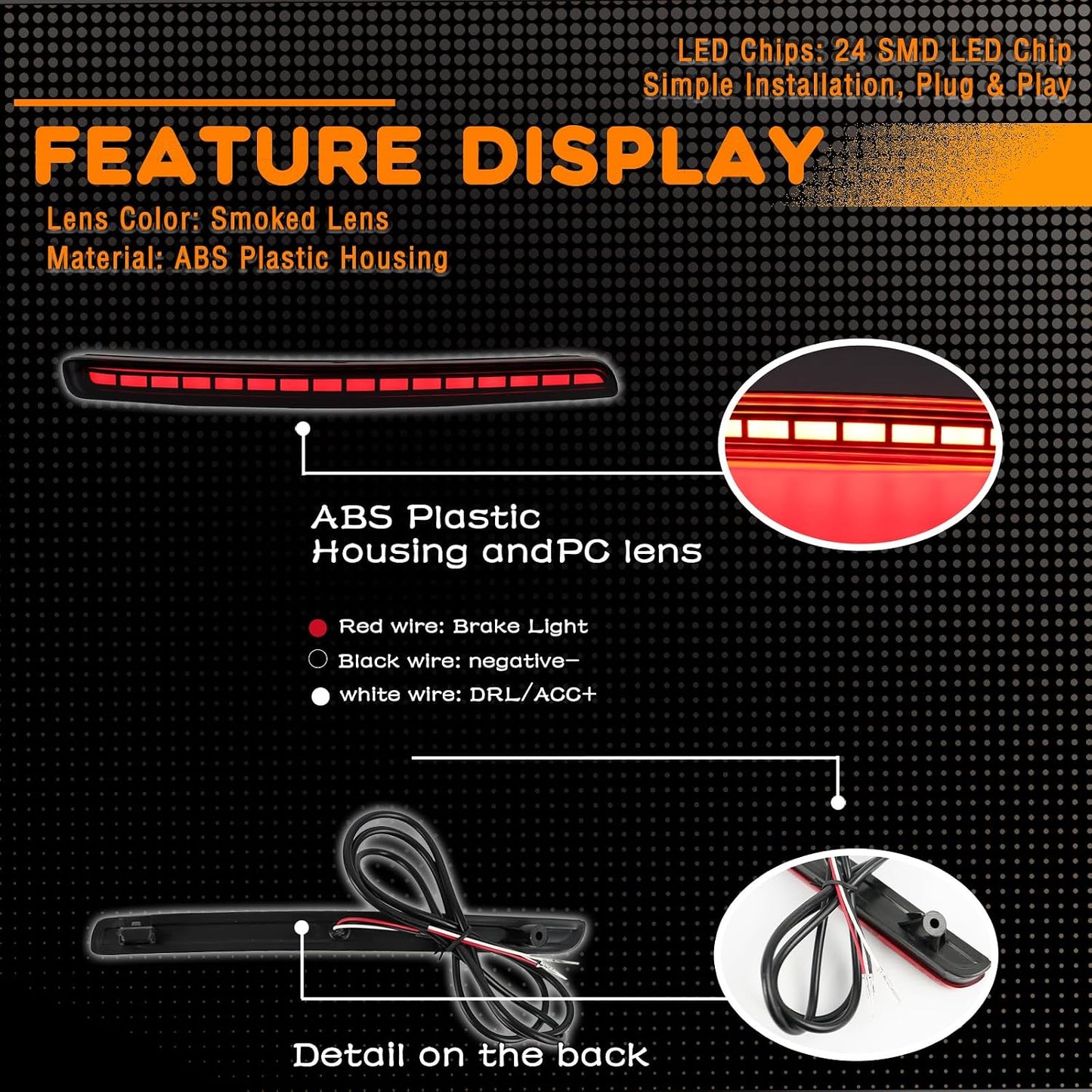 Luz trasera LED para Toyota Corolla Hatchback 19-25