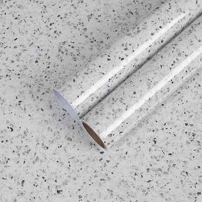 Papel adhesivo granito blanco para encimeras y muebles