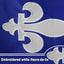 Bandera Quebec Canadá 3x5ft nailon 210D cosidos cuádruples