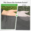 Pantalla sombra malla negra para toldo RV 8x15" kit completo