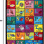 Alfombra antiderrap educativa para niños 5x7ft multicolor