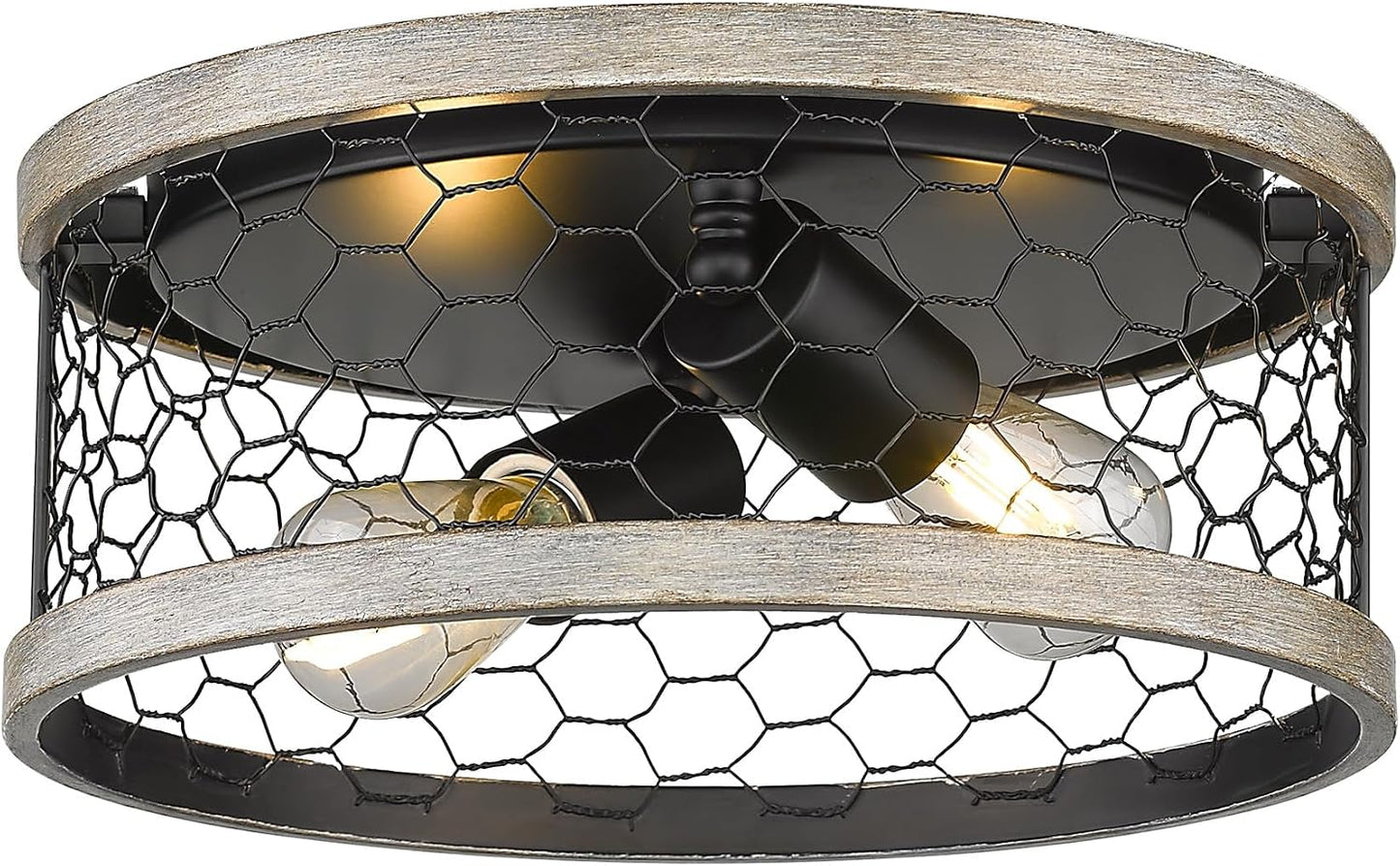 Soporte empotrado 2 luces color negro mate