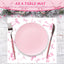 100 Hojas Papel Encerado Rosa Lazo Sandwiches