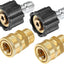 Set 4 adaptadores M22 a 3/8" 5000 PSI