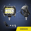 Barra luces LED 6000lm 4" 2 Pzas con interruptor