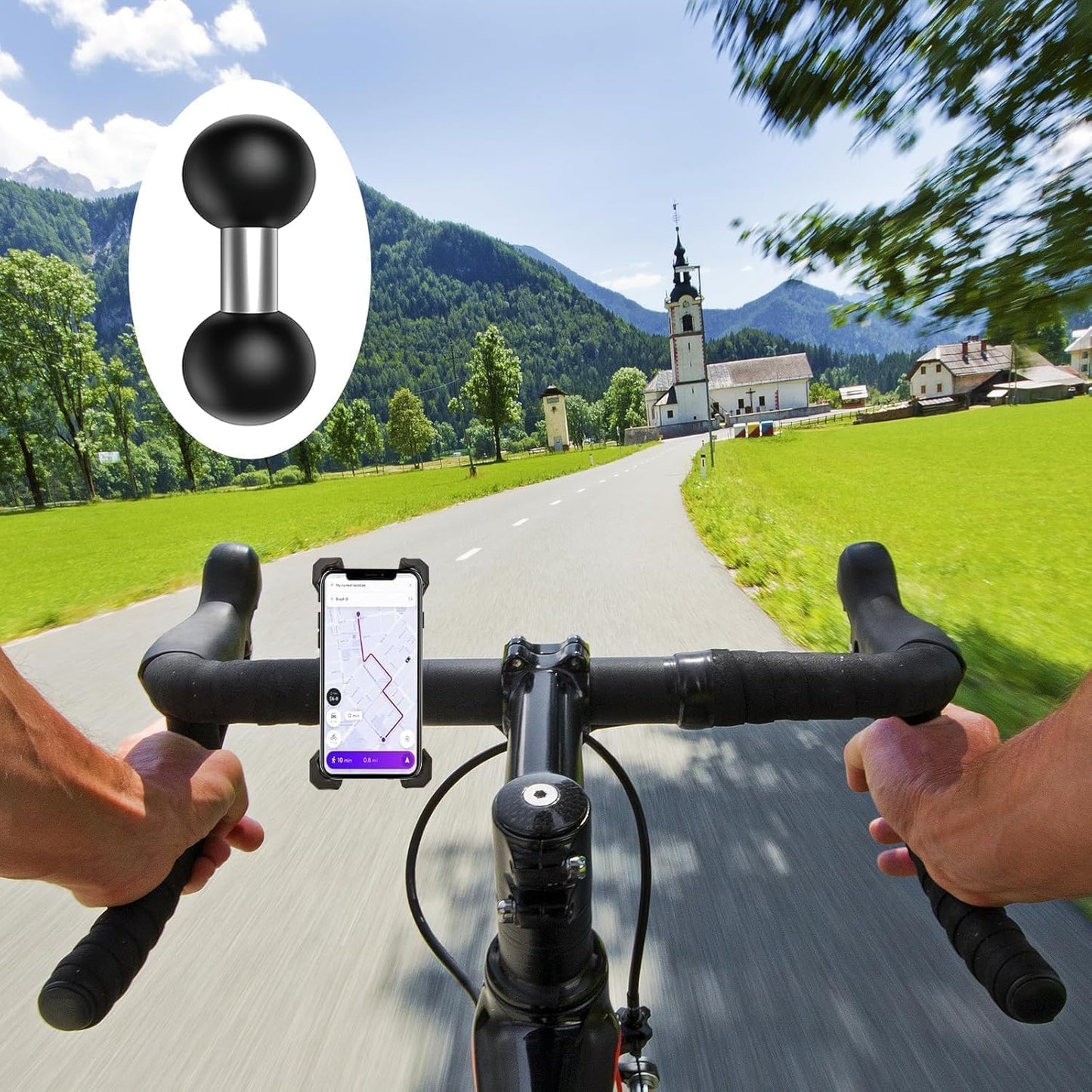 Adaptador bola 1" a soporte RAM B