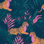 Papel tapiz tigre tropical autoadhesivo 17.5x393.5"