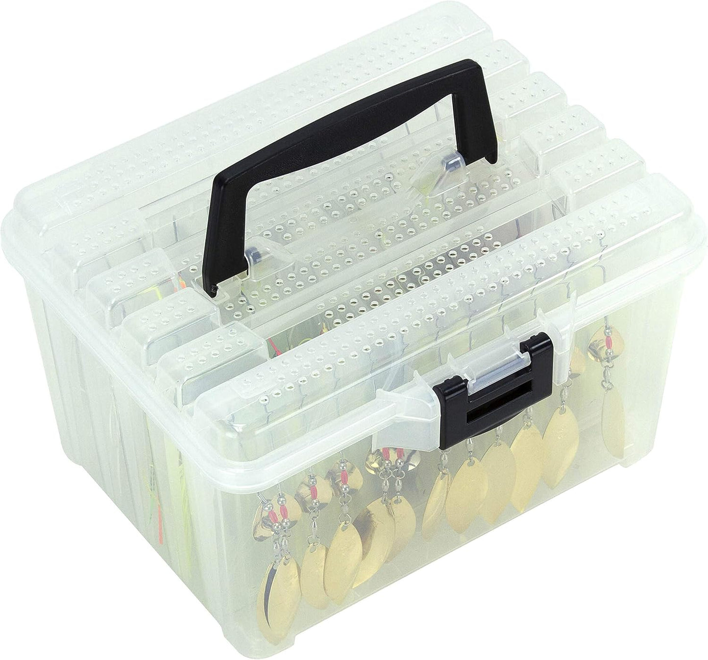 Caja colgante cebo transparente modelo 350