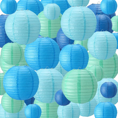 48 Linternas papel decoración fiesta 4-10pulg colgantes