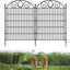 Valla jardín 10 paneles 34x22pulg metal inox para perros