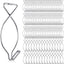 Clips techo colgantes 96 pzas color plata