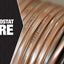 Cable termostato cobre macizo 18/7 clase 2 50 ft marrón