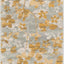 Alfombra corredor 2'2x7' gris/plateado floral sala entrada