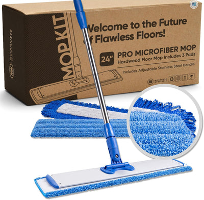 Sistema mopa microfibra para pisos dura, laminado y baldosas