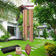 Campanas viento exterior 30pulg aluminio madera