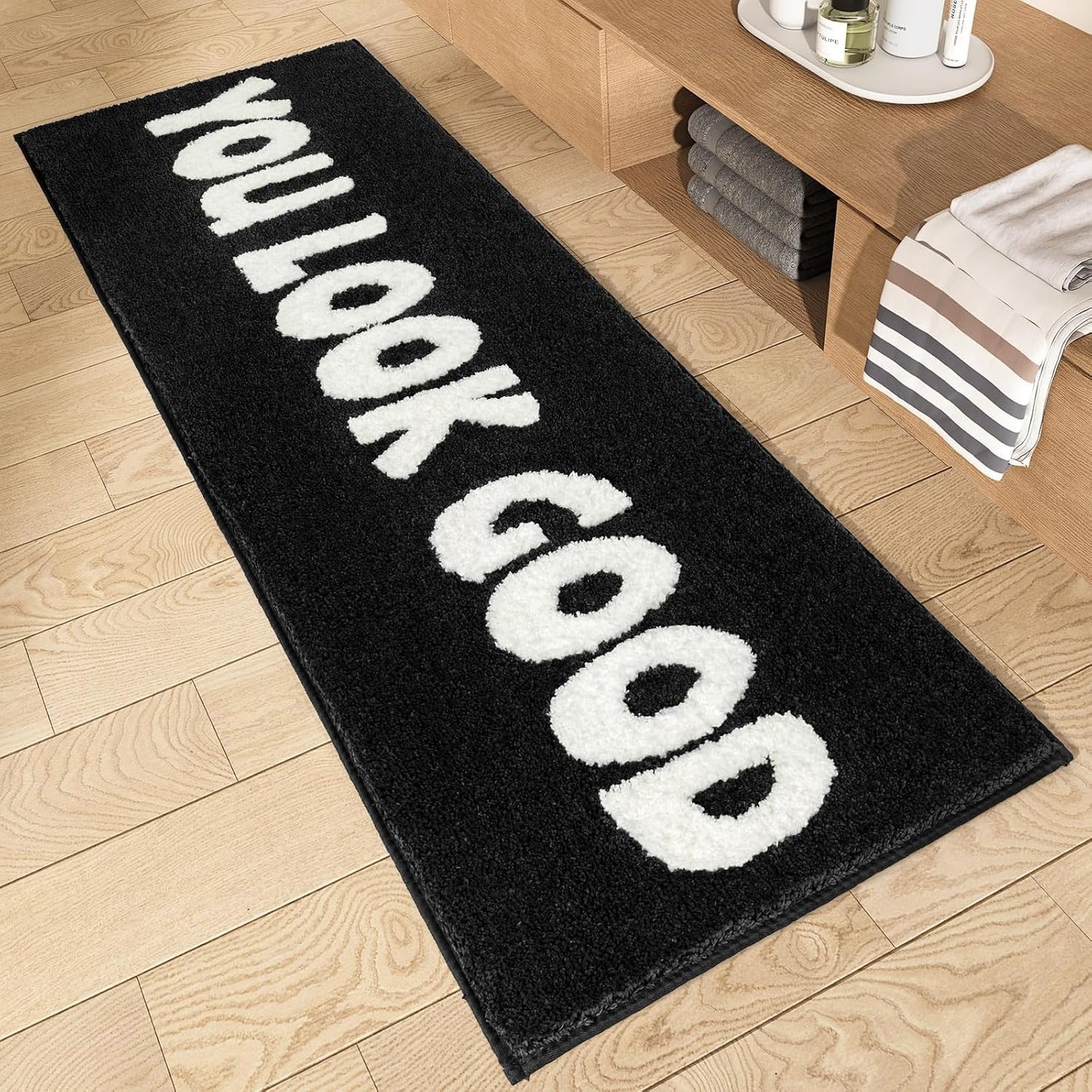 Alfombra baño microfibra antiderrap 25x21pulg
