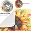 Tapete escurridor cocina microfibra otoño girasoles
