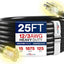 Cable extensión 25ft 12/3 calibre SJTW impermeable negro