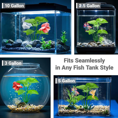 Planta artificial seda betta 6pulg para pecera