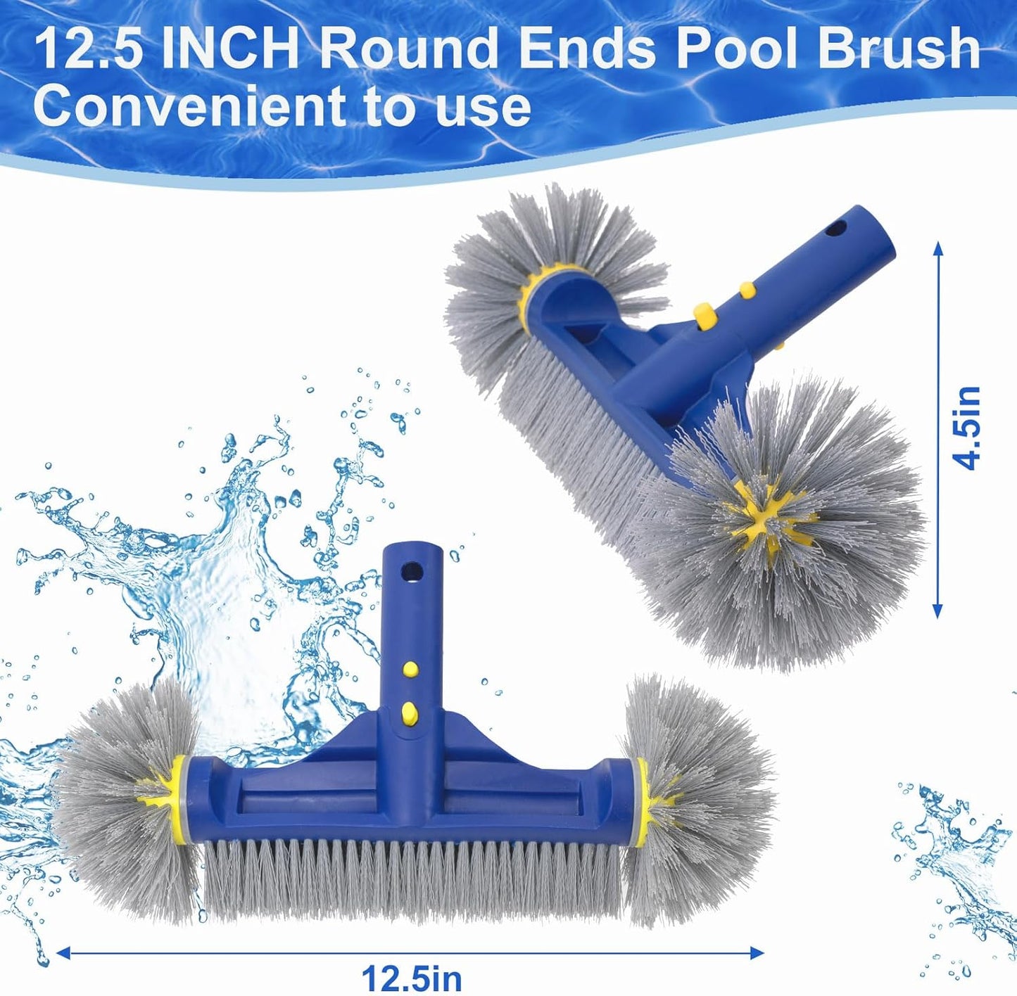 Cepillo piscina 12.5" para enterradas/suelo spa