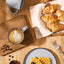 Set 6 Tazas Café 13oz con Asa para Capuchino Té Caliente Gris