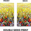 Pancarta acuarela amapolas 28x40" jardín patio
