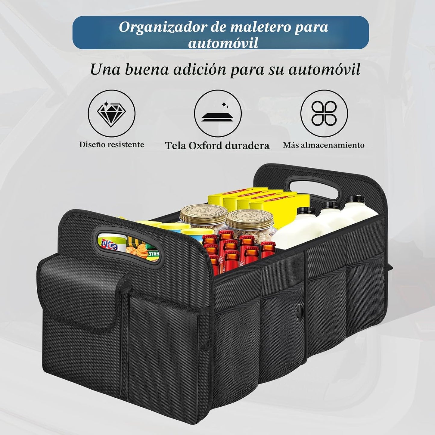 Organiz. maletero plegable impermeable SUV y sedán