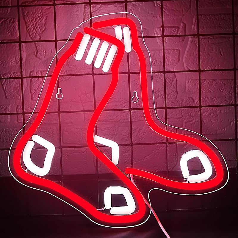 Letrero neón béisbol para pared 12x11.8" led