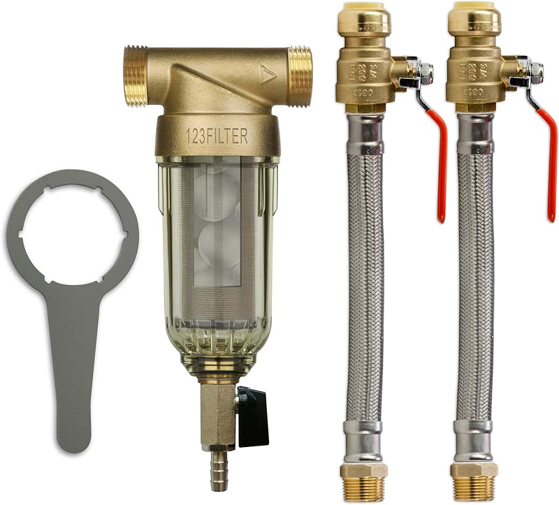 Filtro agua reutiliz. con silifos y válvula ajuste presión