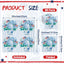Servilletas cóctel florales patrióticas 5x5 pulg 80 pzas