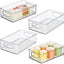Papelera apilable cocina set 4 transparente