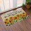 Tapete bienvenida girasoles 17x27" entrada puerta