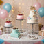 Soporte metal plateado para cupcakes 12pulg mesa bodas
